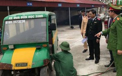 Tiêu hủy xe tự chế đưa đón học sinh ở Thái Bình