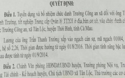 Trưởng Công an xã ở Cà Mau xài bằng “dỏm” bị cách chức