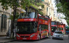Buýt 2 tầng city tour Hà Nội phục vụ xuyên Tết