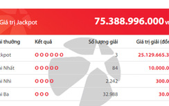 Xổ số Vietlott 1/2/2019: 3 người chia nhau giải thưởng 75,3 tỷ đồng