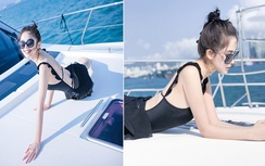 Cổ Lực Na Trát khoe dáng gợi cảm với bikini trên du thuyền triệu đô