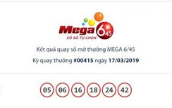 Kết quả xổ số Vietlott 17/3/2019: Tìm chủ nhân giải thưởng 15 tỷ đồng