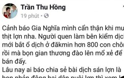 Bịa chuyện heo chết vẫn giết thịt mang bán, cô gái bị phạt 10 triệu đồng