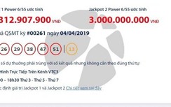 Kết quả xổ số Vietlott 4/4/2019: Tìm thông tin người trúng “giải khủng”