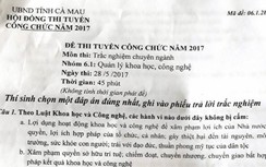Vụ "lộ" đề thi công chức ở Cà Mau: Nguyên Phó CVP Thanh tra tỉnh bị truy tố