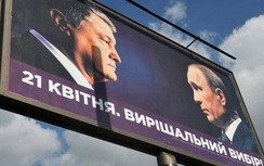 Ông Poroshenko bình luận về biển quảng cáo dùng hình ảnh Tổng thống Putin