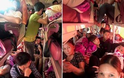 "Thượng đế" than nghẹt thở trên xe khách 41 chỗ chở 78 người