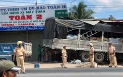 Hãi hùng xe tải lao vào nhà dân trên QL1 qua Bình Thuận