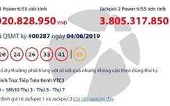 Kết quả xổ số Vietlott 4/6/2019: Tìm chủ nhân giải khủng gần 60 tỷ đồng