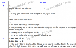 Đáp án đề thi tuyển sinh lớp 10 môn Ngữ văn năm 2019 ở Nghệ An