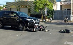 Va chạm với xe ô tô biển xanh, 1 người bị thương ở Bạc Liêu