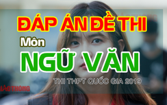 Đáp án đề thi môn Ngữ văn kỳ thi THPT quốc gia 2019 chính xác