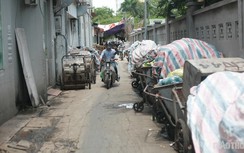 Ảnh: Rác thải chất đống "ngập" đường phố Hà Nội