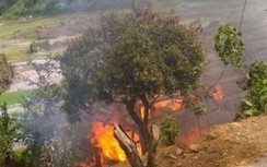 Hỏa hoạn thiêu rụi ngôi nhà sàn ở Sơn La