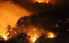 Cháy rừng ở Hương Sơn đe dọa nghiêm trọng hai đường dây tải điện