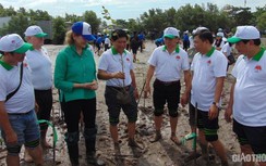 Hơn 500 người tham gia phát động trồng rừng ngập mặn ở ĐBSCL