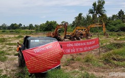 Dự án Trung Lương-Mỹ Thuận: Nhà thầu thi công giăng băng rôn đòi nợ