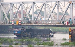 Đầu tháng 9, chạy thử tàu trên cầu đường sắt Bình Lợi mới