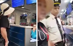 Video: Nữ hành khách hung hăng, túm tóc nhân viên an ninh sân bay