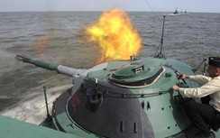 Video: Tàu tên lửa của Hạm đội Caspian đập tan một trận không kích