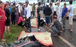 Xe máy "đấu đầu" ô tô tải tại Bình Phước, 2 nam thanh niên chết thảm