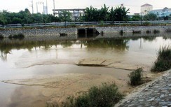 Công ty CP cấp nước Nghệ An hút bùn đổ thải ra hồ điều hòa
