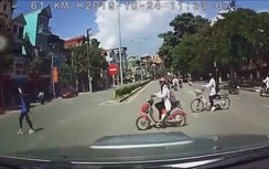 Video: Ô tô phóng nhanh, đâm bay nữ sinh đang sang đường