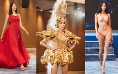 Xem Hoàng Thuỳ catwalk và bị chê "tơi tả" trước ngày dự thi Hoa hậu Hoàn vũ