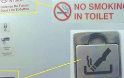 Phạt nặng khách hút thuốc trong phòng vệ sinh máy bay