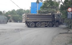 Thái Nguyên: Xe quá tải tung hoành TX Phổ Yên gây hỏng đường, ô nhiễm nặng