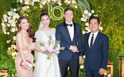 Dàn sao Việt váy áo lộng lẫy dự đám cưới Á hậu Hoàng Oanh và chồng Mỹ