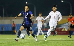 Video bàn thắng trận U22 Myanmar vs U22 Campuchia: Đọ súng căng thẳng