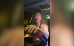Video: Nữ tài xế gào thét khi say xỉn, đòi đâm bất cứ ai trên đường