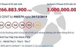 Kết quả xổ số Vietlott 24/12/2019: 2 người trúng giải khủng tối Giáng sinh