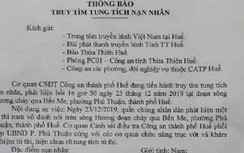 Công an tìm tung tích thanh niên có hình xăm cá chép nổi trên sông Hương