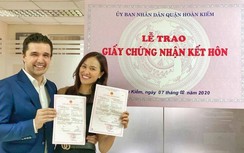 Kết hôn hơn nửa năm, Phương Mai mới đăng ký kết hôn với chồng Tây