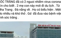 Bác thông tin Sóc Trăng có 2 người nhiễm virus Corona