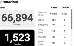 Dịch Covid-19 ngày 15/2: Thêm 139 người chết, 2.240 ca nhiễm mới ở Hồ Bắc