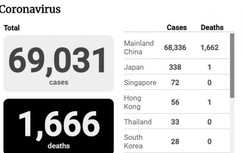 Dịch Covid-19 ngày 16/2: Thêm 139 người tử vong,1.843 ca nhiễm mới ở Hồ Bắc