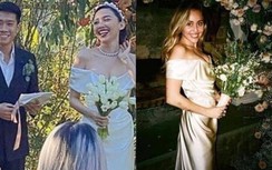 Diện váy cưới 8.600 USD, Tóc Tiên "đụng hàng" với Miley Cyrus