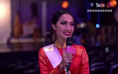 Video: Hoài Sa ấp úng tiếng Anh tại Hoa hậu Chuyển giới quốc tế