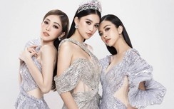 Tiểu Vy khoe hông, vén váy bên hai á hậu, khởi động Hoa hậu Việt Nam 2020