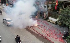 Vụ đốt bánh pháo dài 50m tại đám cưới ở Hà Nội sẽ bị xử lý thế nào?