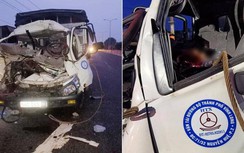 Xe tải tông máy cày khiến 2 người tử vong ở Bình Phước