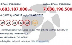 Kết quả xổ số Vietlott 24/3/2020: Ai sở hữu tấm vé may mắn trị giá 123 tỷ?