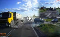 Video: Ô tô con đi kiểu tự sát, tông thẳng đuôi xe container