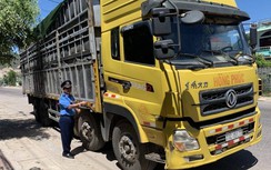 Bắt "nóng" hàng loạt xe tải vi phạm ở Quảng Ngãi, Bình Định