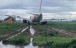 Cục Hàng không lên tiếng vụ máy bay Vietjet lao ra khỏi đường băng