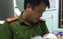 Bé trai sơ sinh khoảng 7 ngày tuổi bỏ trong làn kèm bức thư "nhờ nuôi hộ"