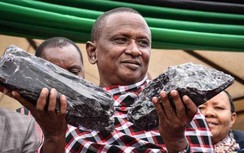 Thợ mỏ nghèo thành tỷ phú vì đào được hai viên đá quý Tanzanite khổng lồ